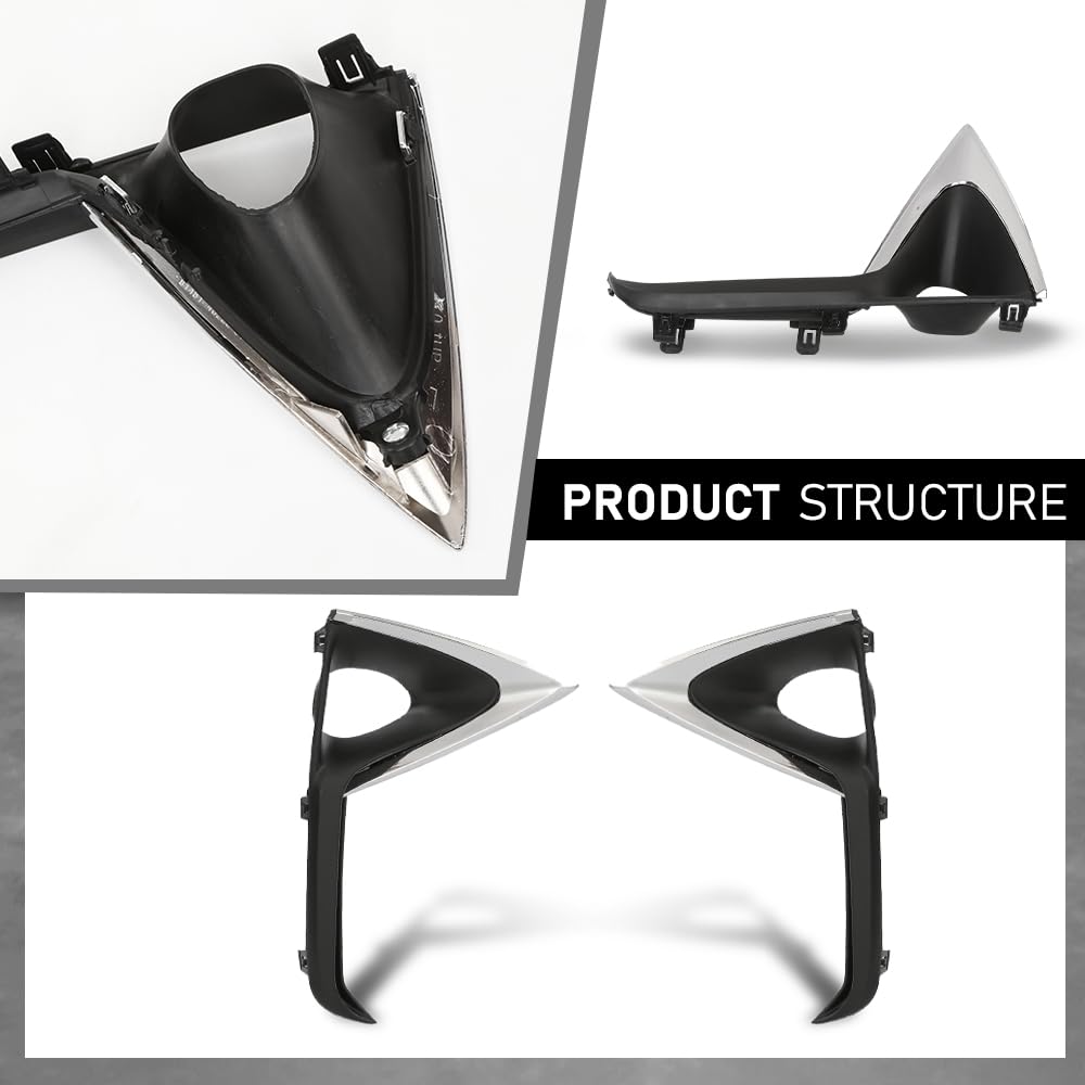 G-PLUS Front Bumper Kit 18PCS, Compatible with 2013-2015 LX RX350 RX450h to 2020+ RX TRD Style