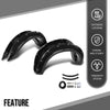 G-PLUS Fender Flares Compatible with Ford Ranger 1993-2011, Fit 6' and 7' Styleside Beds Only, Not Fit FX4 Submodels Black, Smooth Riveted Style