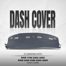 G-PLUS TPE Dash Cover for Dodge Ram 1500 2002-2005 Ram 2500 3500 Blue Additional Angle