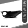 G-PLUS Fog Lamp Cover Light Bezel Richt Bezel Right Side Compatible with Jeep Grand Cherokee 2016-2022 Black 68261710AA