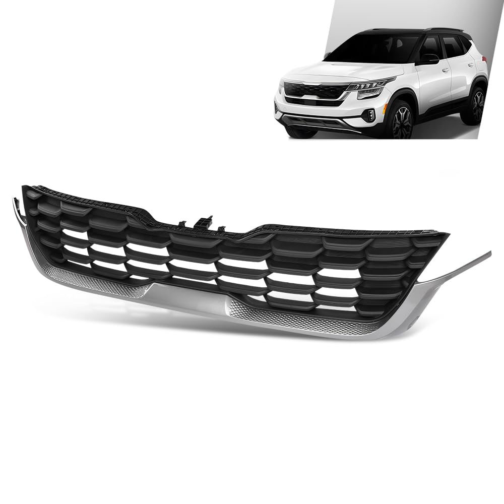 G-PLUS Front Bumper Grille Grill, Compatible with Kia Seltos 2020-2023, 86350Q5000, 86350 Q5000, 86350-Q5000