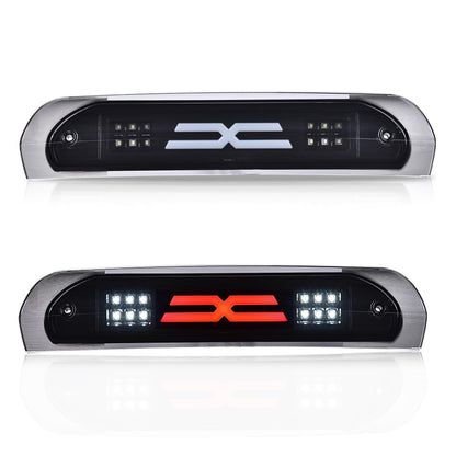 G-PLUS LED Third Brake Light Compatible With Dodge RAM 2002 2003 2004 2005 2006 2007 2008 2009, 3RD LED Bar Brake/Cargo Light,Type X Smoky lens Black Housing