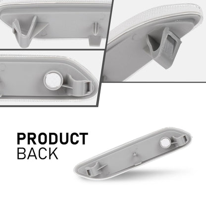 G-PLUS Front Right Turn Signal Light Side Marker Light, Compatible with Mini Cooper R60 Countryman/ R61 Paceman 2011-2016, Passenger Side, White Lens, 63139802570