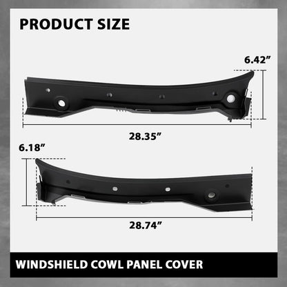 G-PLUS Windshield Cowl Panel Cover Compatible with BMW 5 Series E39 1995-2004 51718159292