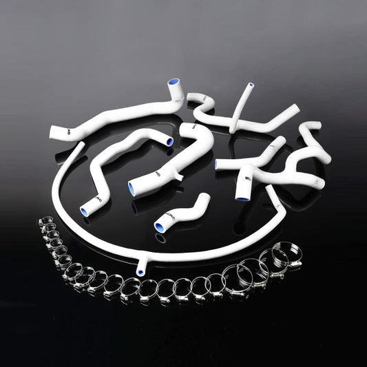 G-PLUS Silicone Radiator Coolant Hose Kit Clamps Compatible With 1994-1998 VW GOLF GTI MK3 VR6 2.8 V6 8PCS White