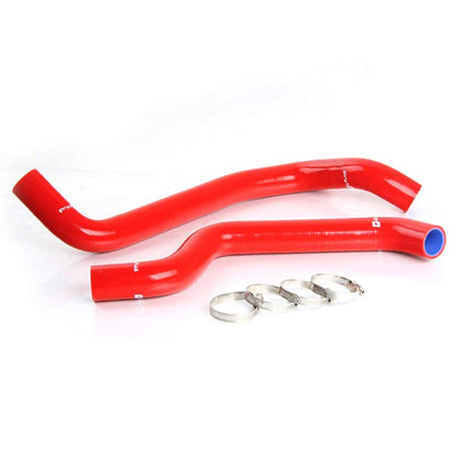 G-PLUS Silicone Radiator Hose Pipe Kit Clamps Compatible With 91-99 Mitsubishi 3000GT 1991-1996 Fit Dodge Stealth, Red