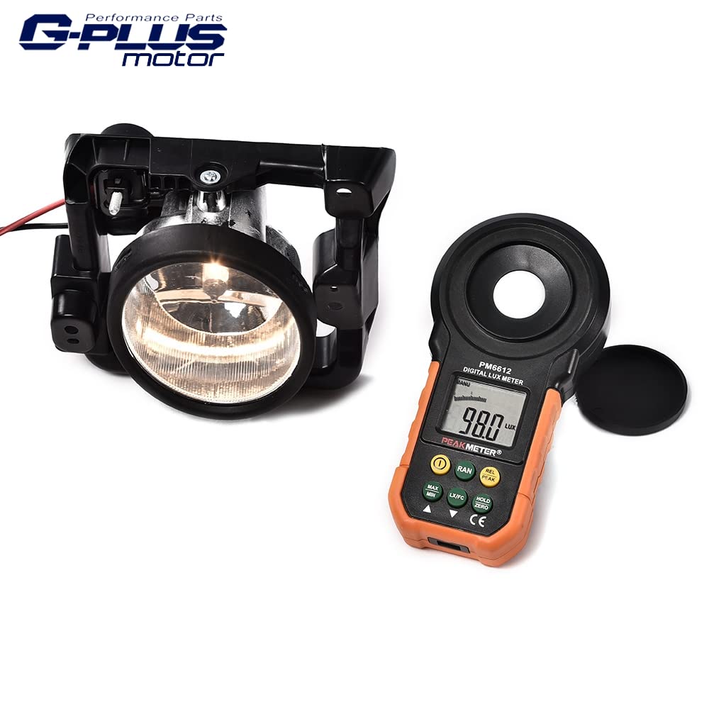 G-PLUS Fog Lights Assembly Left Driver Right Passenger Side Compatible with 2009-2010 Acura TSX Fog Lights Housings Shell with Bulbs and Brackets