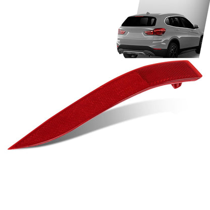 G-PLUS Rear Right Bumper Reflector, Compatible with BMW X1 sDrive28i, xDrive28i 2.0L L4 - Gas 2017-2019/ X1 xDrive28i 2.0L L4 - Gas 2016, Passenger Side, 61617355548