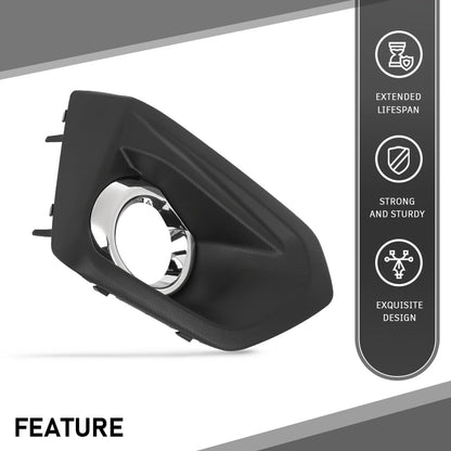 G-PLUS Right Fog Light Lamp Bezel w/Chrome Compatible with Subaru Impreza 2012-2014 57731FJ020