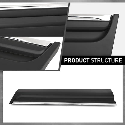 G-PLUS Front Right Lower Door Molding W/Silver Trim, Compatible with Ford Explorer 2011-2015, Passenger Side, BB5Z7820878BA, FO1305111
