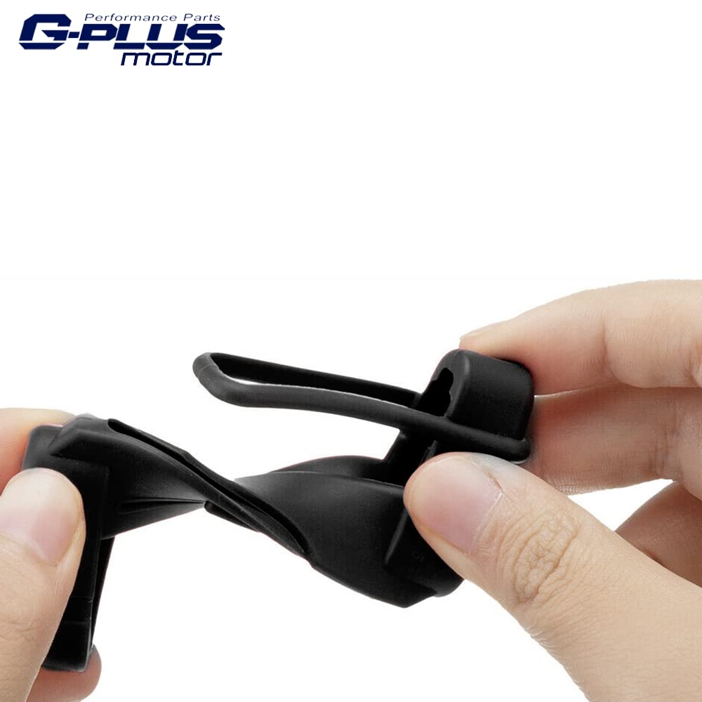 G-PLUS Universal Seat Belt Buckle Cover Replacement For Auto Car Seat Belt Buckle Clip Protector Trim Silicone Safety Accessories (Black)