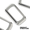 G-PLUS 3pcs Chrome Plastic Rocker Switch Trim Compatible with Many Freightliners and Some Peterbilt and Kenworths Using Rocker Switches Three Pack of Switch Trim Rocker Plain Snap Mount