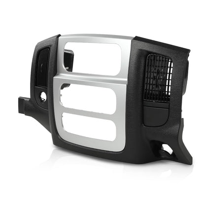 G-PLUS Center Dash Radio Bezel Climate Trim Panel Compatible with Dodge Ram 1500 2002-2005/ Ram 2500 3500 2003-2005 (w/Vents, w/o Storage)