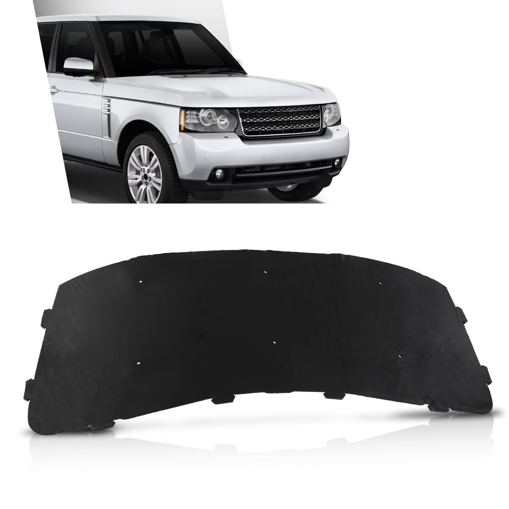 G-PLUS Hood Insulation Pad with Clips Black Compatible with 2002-2012 Land Rover Range Rover Black