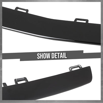 G-PLUS Front Bumper Face Bar Trim Molding Step Pad Fit Benz E43 AMG 4Matic 2017-2018, Fit Models w/o AMG Carbon Fiber Package, With AMG Styling Package and Night Package 2138857800 Glossy Black