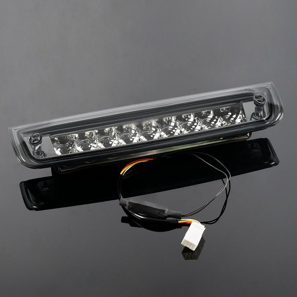 G-PLUS Smoke LED Truck 3RD Third Brake Light Tail Lamp Compatible with Dodge Ram 1500 2009-2017/ Compatible with Ram 2500 3500 2010-2017(Smoke Lens Chrome Housing)