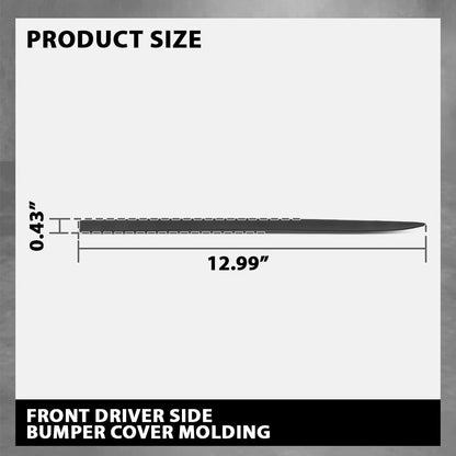G-PLUS Front Left Bumper Trim Molding, Compatible with Benz A220 A250 2019-2022 With AMG Styling Package, Fit Benz A35 AMG 2020-2022, Driver Side, 1778854303, MB1046162
