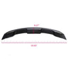 Rear Spoiler Wing Compatible for Ford Mustang Coupe 2015-2020 GT500 Style Gloss Black
