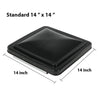 G-PLUS 14" x 14" Replacement Roof Vent Cover Camper RV Trailer Fit for Ventline pre-2008 and Elixir Style Pin 1994 and Newer Black 3pcs Accessories is not assembled