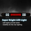 G-PLUS LED Third Brake Light Compatible With 07-14 Chevy Silverado/GMC Sierra,3RD LED Bar Brake/Cargo Light,Type I (Smoky lens Black Housing Amber Reflector)
