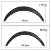 G-PLUS 4Pcs Universal Fender Flares, Durable Polyurethane Extra Wide Auto Car Body Kit NOT Fit Pickup, NOT Fit Corolla/Mercury Mentego, Wheel Protector (Front 23.4"*9.6" & Rear 25.2"*10.8")