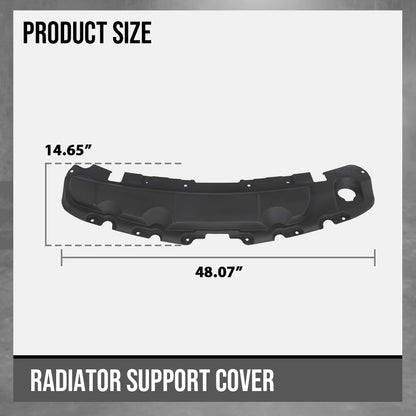 G-PLUS Upper Radiator Support Cover Compatible with Chevy Traverse 2018 2019 2020 2021 2022 2023 23117555, GM1224162 Black
