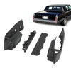 G-PLUS Rear Fiberglass Bumper Filler Compatible with Cadillac Deville 1980-1992/ Fit for Cadillac Fleetwood 1980-1992 /Fit Cadillac Brougham 1980-1992 Black Bumper Filler Set of 4