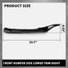 G-PLUS Front Bumper Side Lower Trim Right Matte Compatible with Toyota Camry XSE SE 2021-2023 5312306190