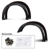 G-PLUS Fender Flares, Compatible With Dodge 2009-2018 Ram 1500, [Doesn't Fit R/T Models], Textured Black PP Injection Front Wheel Cover Protector Vent Trim 4pcs 68054338AB, 68054339AB