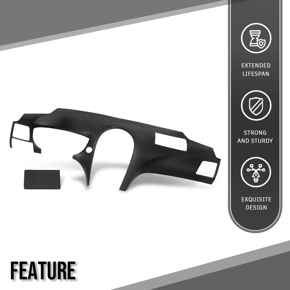 G-PLUS TPE Dash Cover Dashboard Compatible with LX ES350 2007 2008 2009 2010 2011 2012 Dash Cover PanelBlack