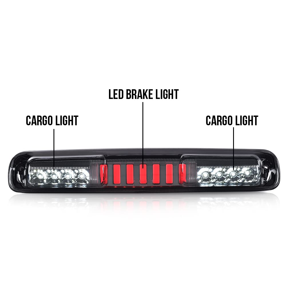 G-PLUS LED 3rd Third Tail High Mount Stop Type I Brake Lamp Compatible with 2007 Chevy Silverado/GMC Sierra 1500 2500 3500 & HD Models Classic 5978318 16525205