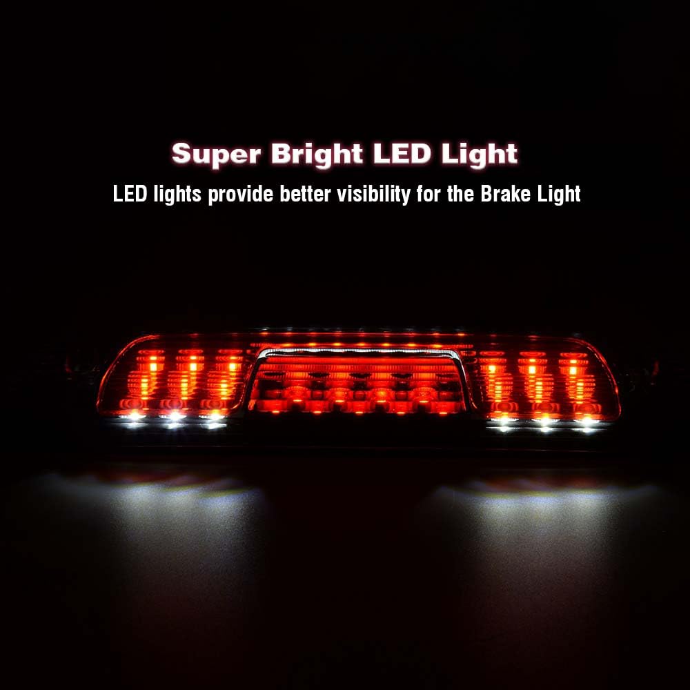 G-PLUS LED 3rd Third Rear Tail Brake Light Compatible with Chevy Silverado 2014 2015 2016 2017 2018 GMC Sierra 1500/2500HD 3500 HD High Mount Stop Lights