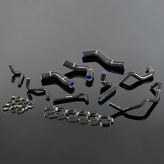 G-PLUS Silicone Radiator Hose Kit Clamps Compatible with Mazda MX5 Miata 1989-1993 Black 9PCS