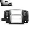 G-PLUS Center Dash Radio Bezel Climate Trim Panel Compatible with Dodge Ram 1500 2002-2005/ Ram 2500 3500 2003-2005 (w/Vents, w/o Storage)