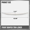 G-PLUS Front Bumper Face Bar Trim Lower Molding Fit Benz E400 4Matic Coupe/Base 2017-2018, Fit Benz E450 Base 2019-2020 2138857000, MB1044130 Silver