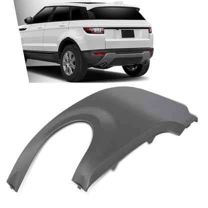 G-PLUS Left Rear Exhaust Pipe Towing Hook Cover Trim Compatible with Range Rover Evoque 2012-2018 Without Sport Type