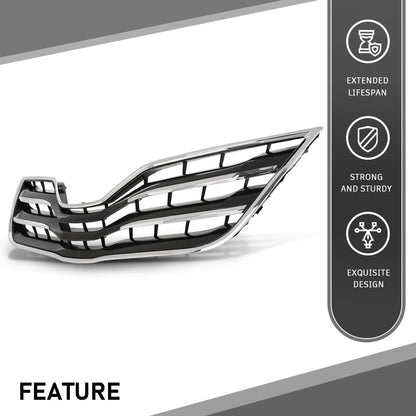G-PLUS Front Grille Chrome Shell, Compatible with Toyota Camry XLE 2010-2011, 5310106190C0, TO1200325