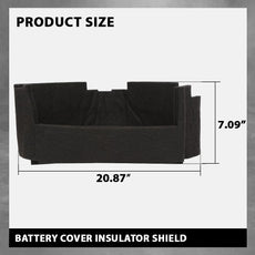 G-PLUS Battery Cover Shield for Dodge Ram 1500 2013-2024 Black Additional Angle