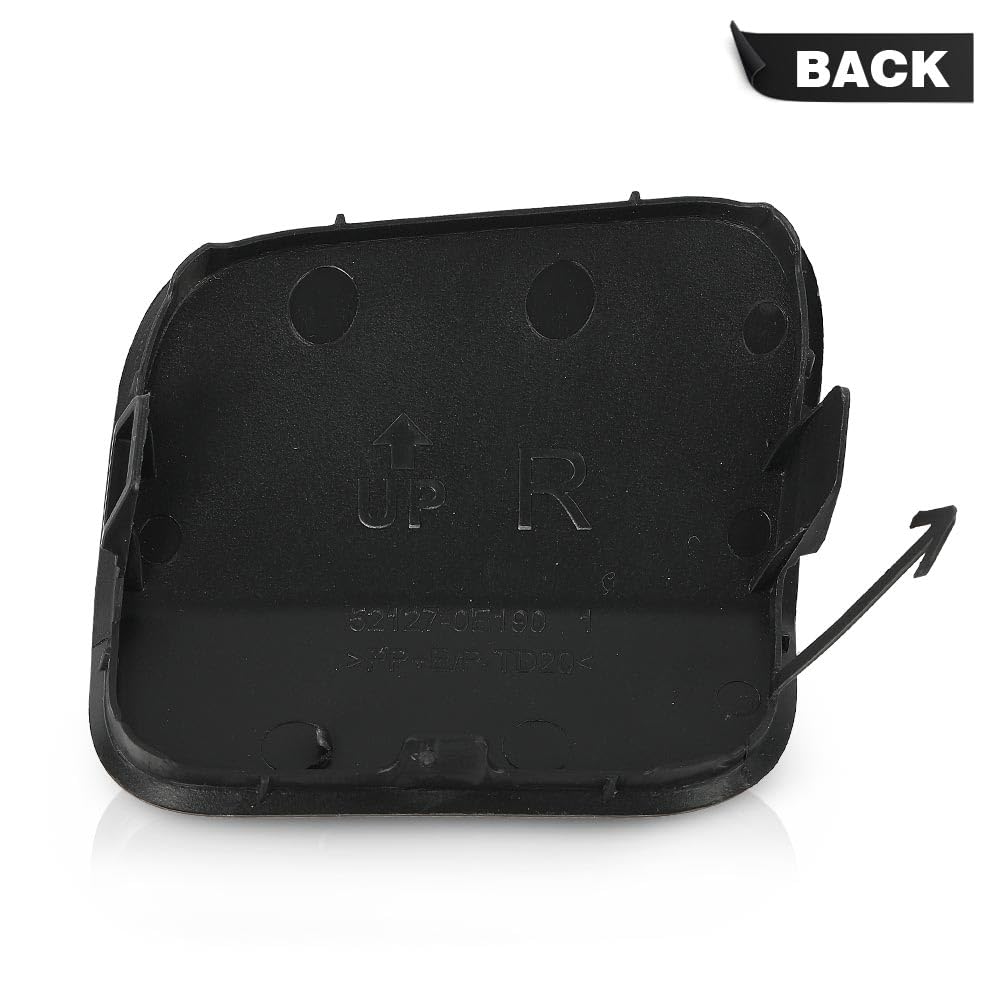 G-PLUS Tow Hook Cover Passenger Side Front Compatible with Toyota Highlander/Highlander Hybrid 2020-2022 521270E930, 191275718155, TO1029141 Towing Hook Cover