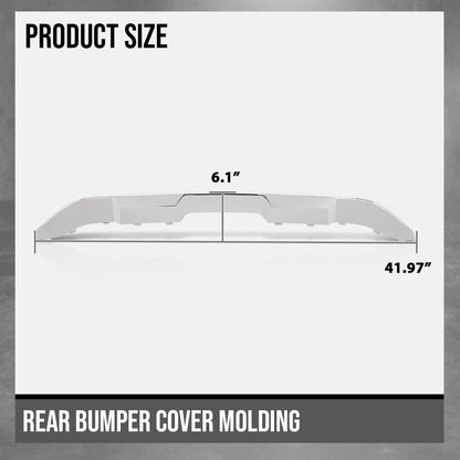 G-PLUS Rear Bumper Trim Lower Molding Compatible with Benz GLE550 GLE550e 4Matic 2016-2018 Fit Benz GLS450 GLS550 4Matic 2017-2019 1668857622, MB1144127 Silver