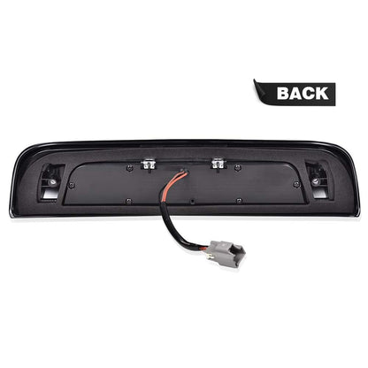 G-PLUS Rear LED Third Brake Light Compatible With Chevy Silverado/GMC Sierra1500/2500HD/3500 2014-2018,3RD Cargo Led Tail Lamps Chrome Housing Smoky Red lens