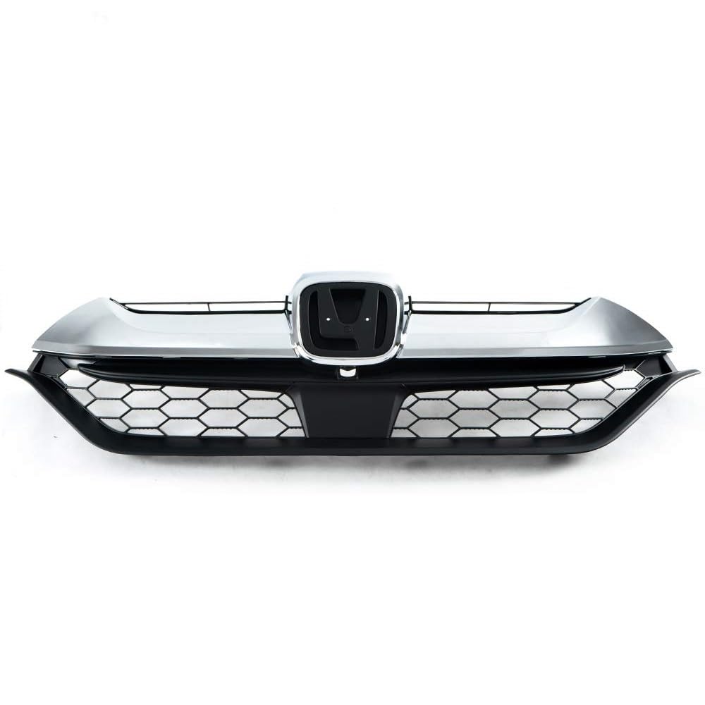 G-PLUS Chrome Front Upper Bumper Grille Trim Compatible with Honda CRV CR-V 2017 2018 2019 Grill Assembly