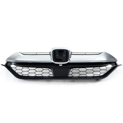 G-PLUS Chrome Front Upper Bumper Grille Trim Compatible with Honda CRV CR-V 2017 2018 2019 Grill Assembly
