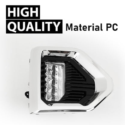 G-PLUS LED Fog Lights w/Switch & Bezel Left and Right Side Compatible with GMC Sierra 1500 Denali/SLT/AT4 models only 2019-2021,Not fit for Elevation/SLE/Base models GM2592331 GM2593331