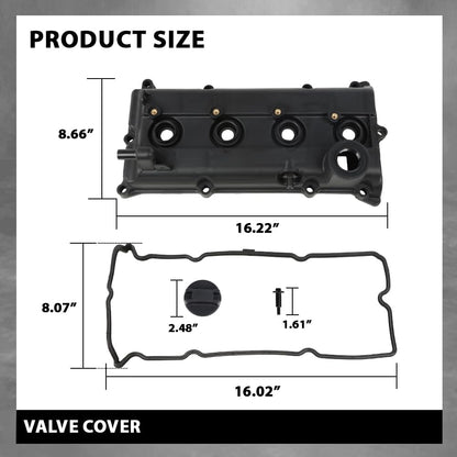 G-PLUS Engine Valve Cover Compatible with Nissan Murano TZ50 QR25DE 2004-2008,Fit Nissan Teana TNJ31 QR25DE 2003-2008,Fit Nissan X-trail T30 QR20DE 2001-2013 132648H303