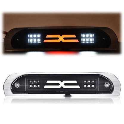G-PLUS LED Third Brake Light Compatible with Dodge Ram 1500 2002-2008, Fit Dodge Ram 2500 3500 2003-2009 3rd Brake Cargo Light, Clear Lens Black Housing, 5072594AB