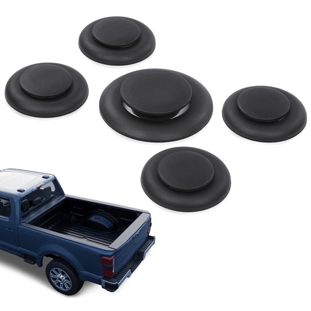G-PLUS 5th Wheel Hitch Puck Cover Plug Trim Rings Kit Compatible with Ford F250 F350 F450 F550 Super Duty Trucks 2011-2023, BC3Z-99000A25-A