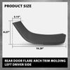 G-PLUS Rear Left Fender Flare Compatible with Toyota RAV4 2019 2020 2021 2022 2023 2024 LH Side Wheel Arch Trim Molding 75062-42010