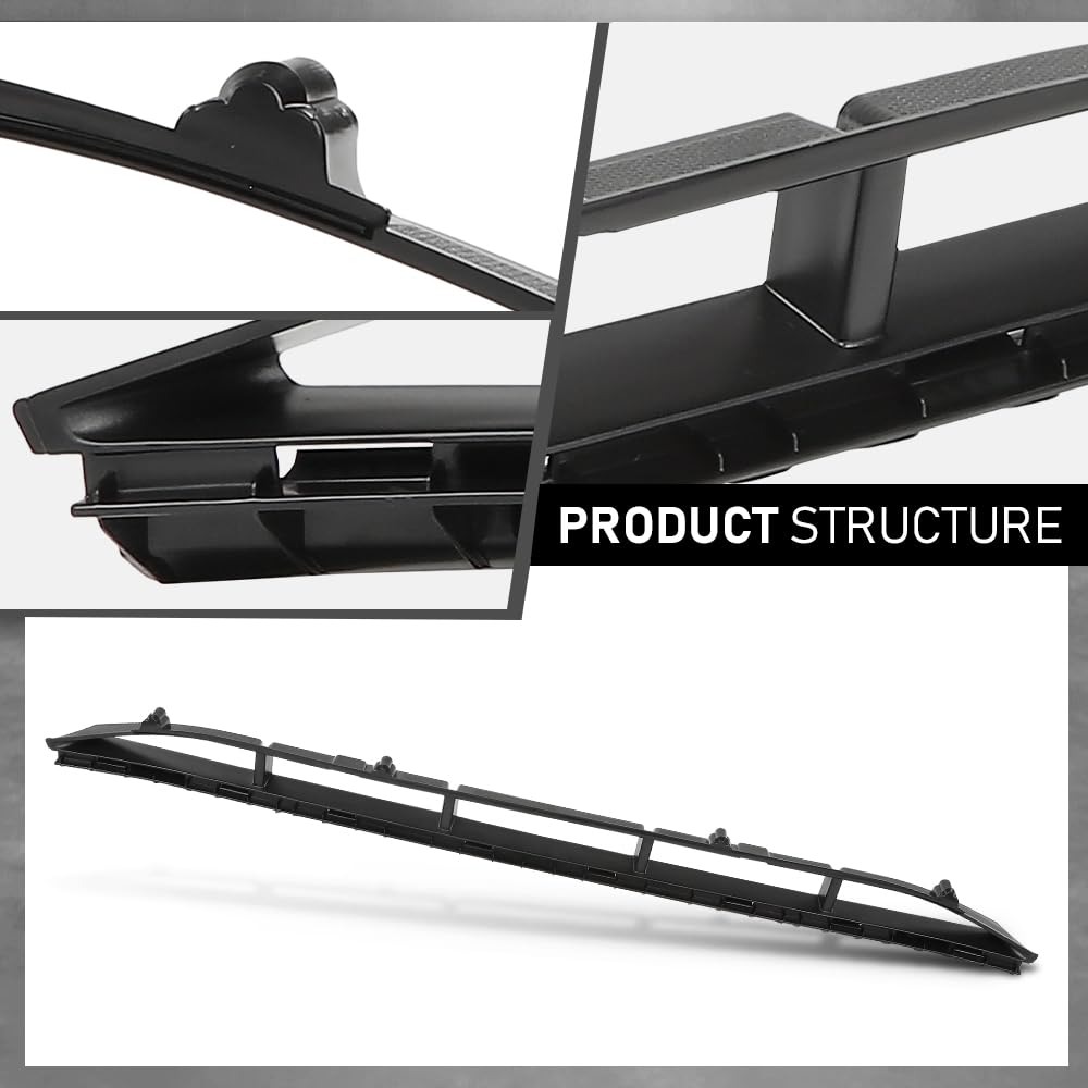 G-PLUS Front Bumper Cover Grille Insert, Compatible with Audi Q5 2013-2017 W/S-Line, AU1036121, 8R0807647B01