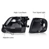G-PLUS LED DRL Headlights & Corner Park Lights Fit Ford Expedition 1997-2002/Fit F150 1998-2003/Fit F250 Light Duty 1997-1999 Smoke Lens Black Housing Amber ReflectorBumper Headlamps,faros delanteros